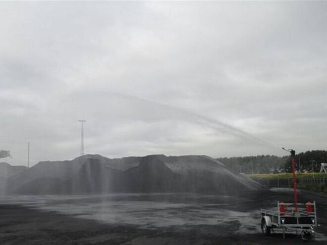 Maatwerk bakwagen voor een waterspuitinstallatie