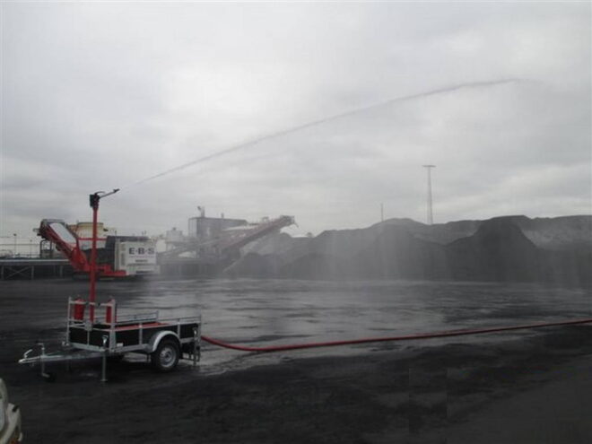 Maatwerk bakwagen voor een waterspuitinstallatie